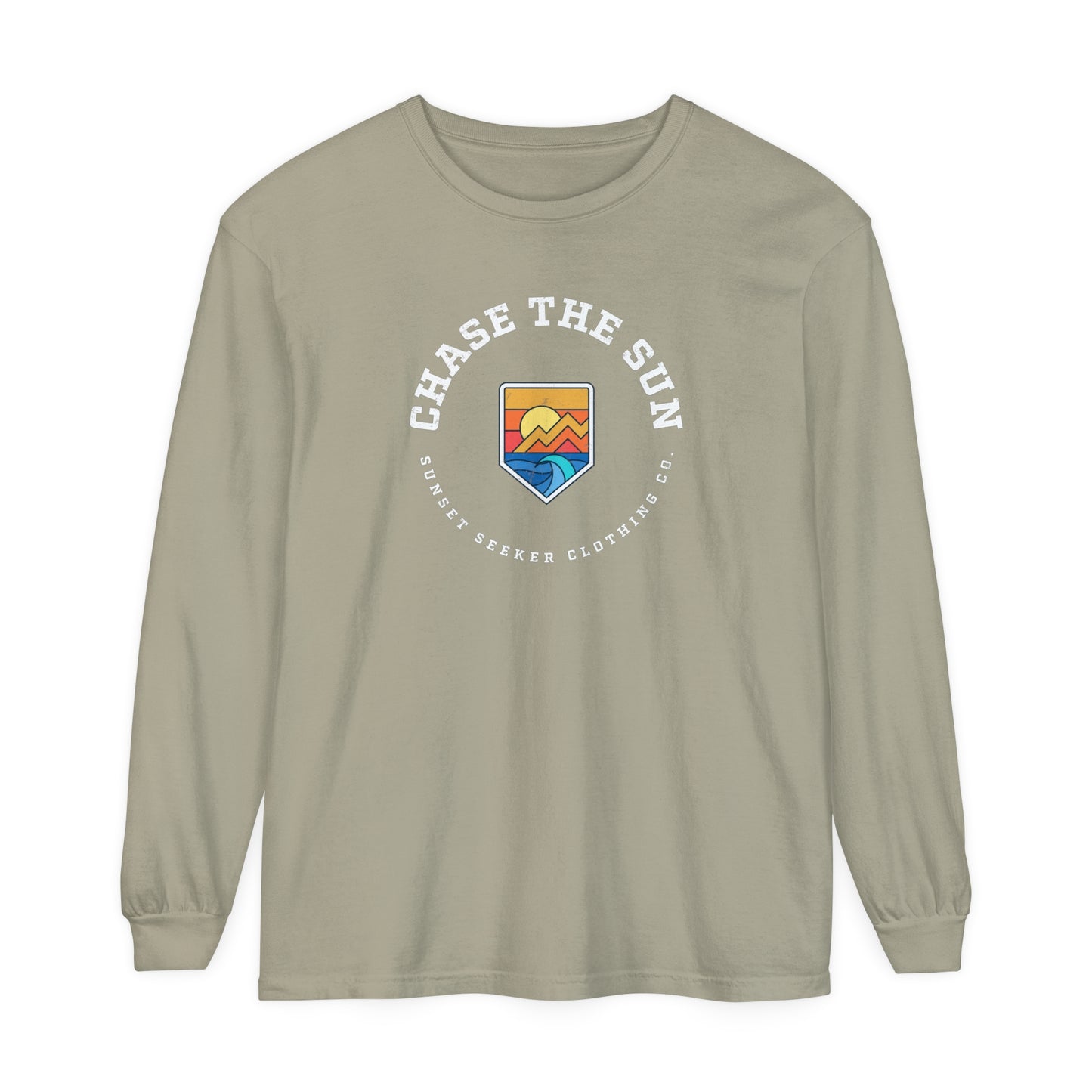 Chase The Sun Badge Long Sleeve Tee