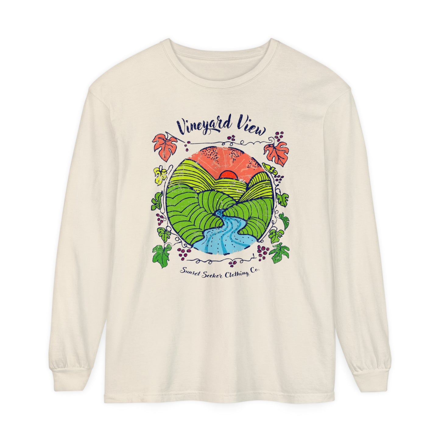 Vineyard Sunset Long Sleeve Tee