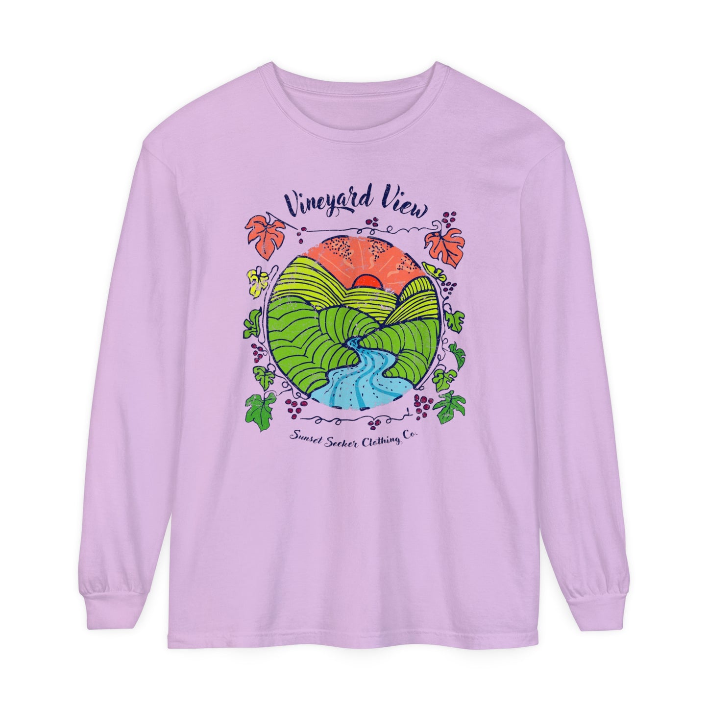 Vineyard Sunset Long Sleeve Tee