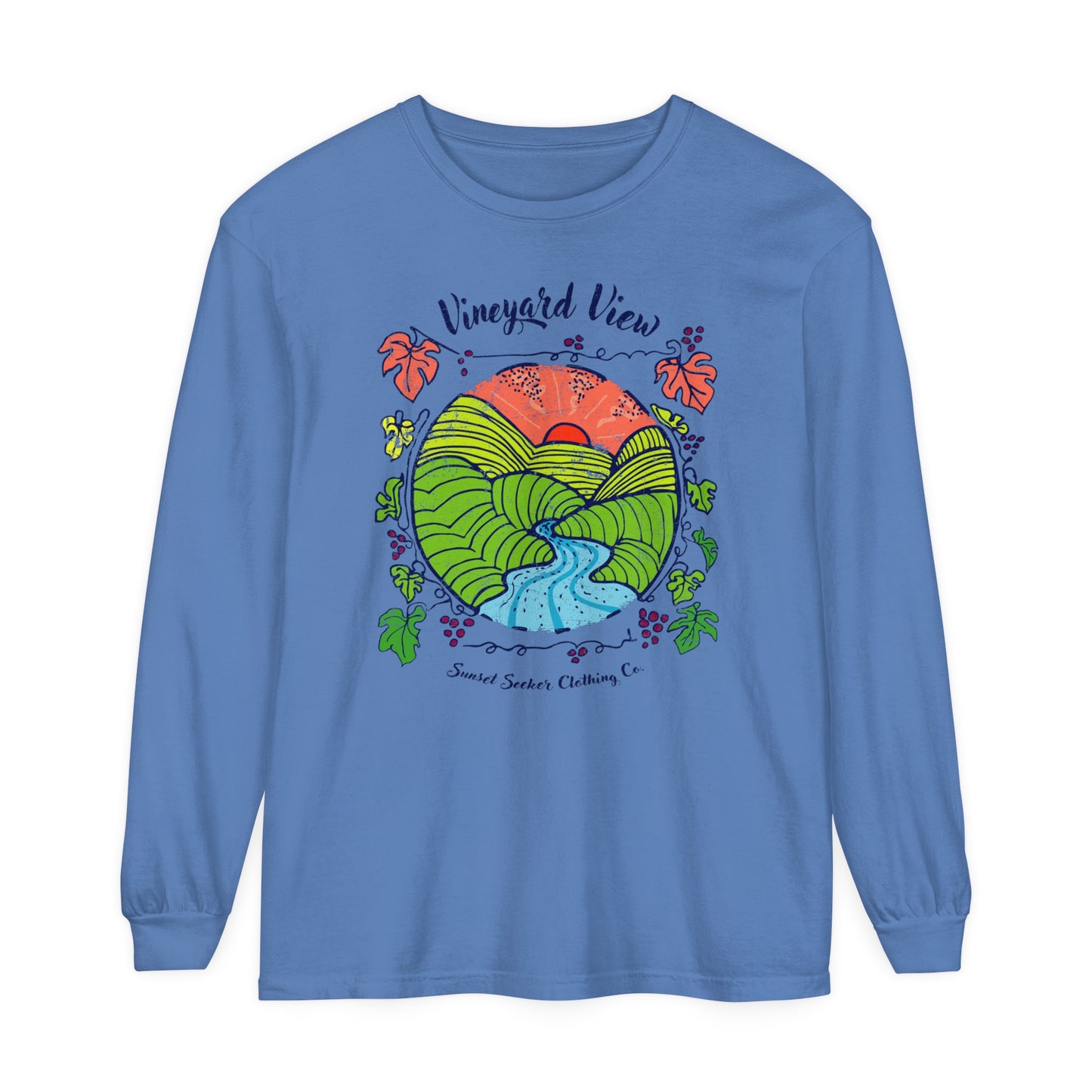 Vineyard Sunset Long Sleeve Tee