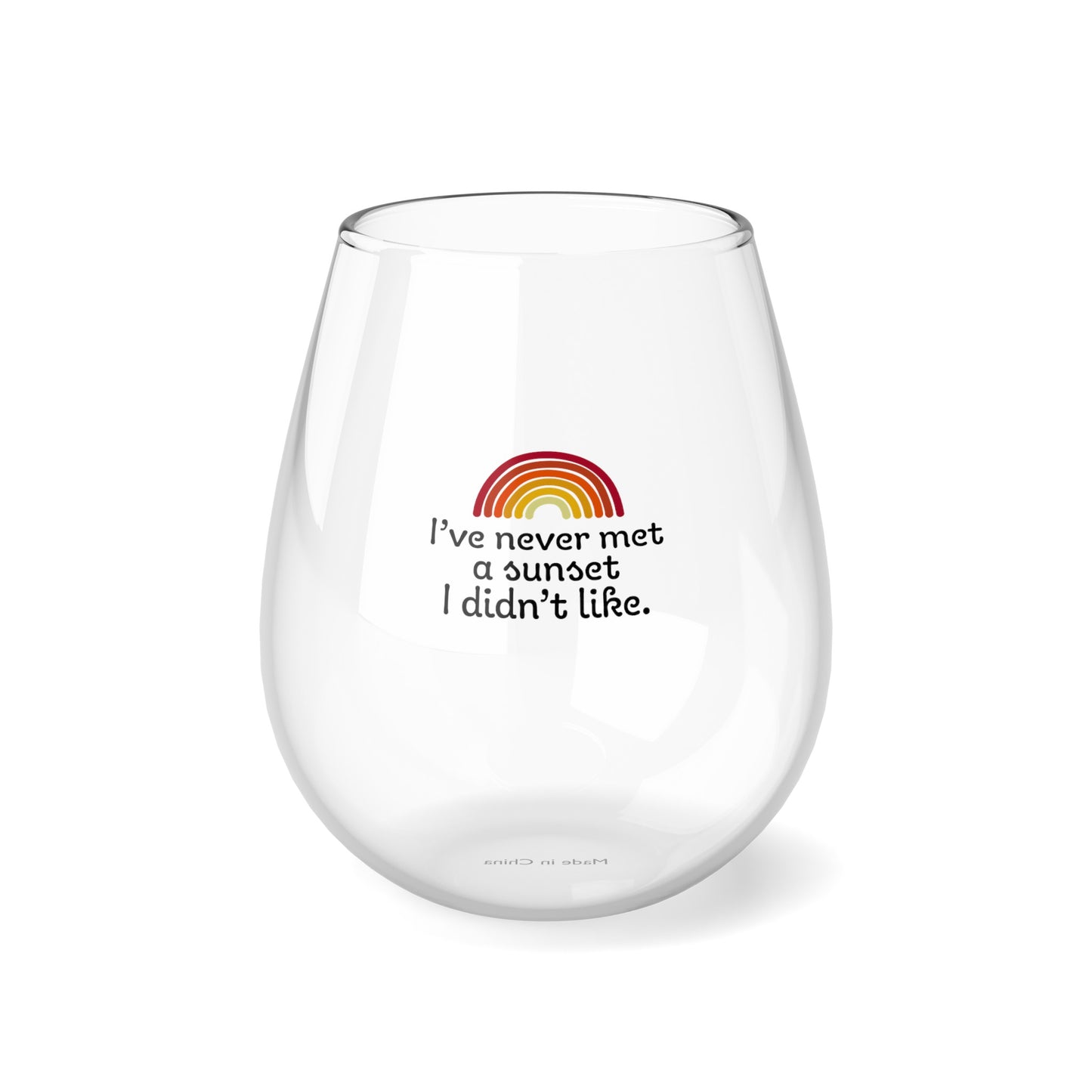 Sunset Seeker Stemless Wine Glass