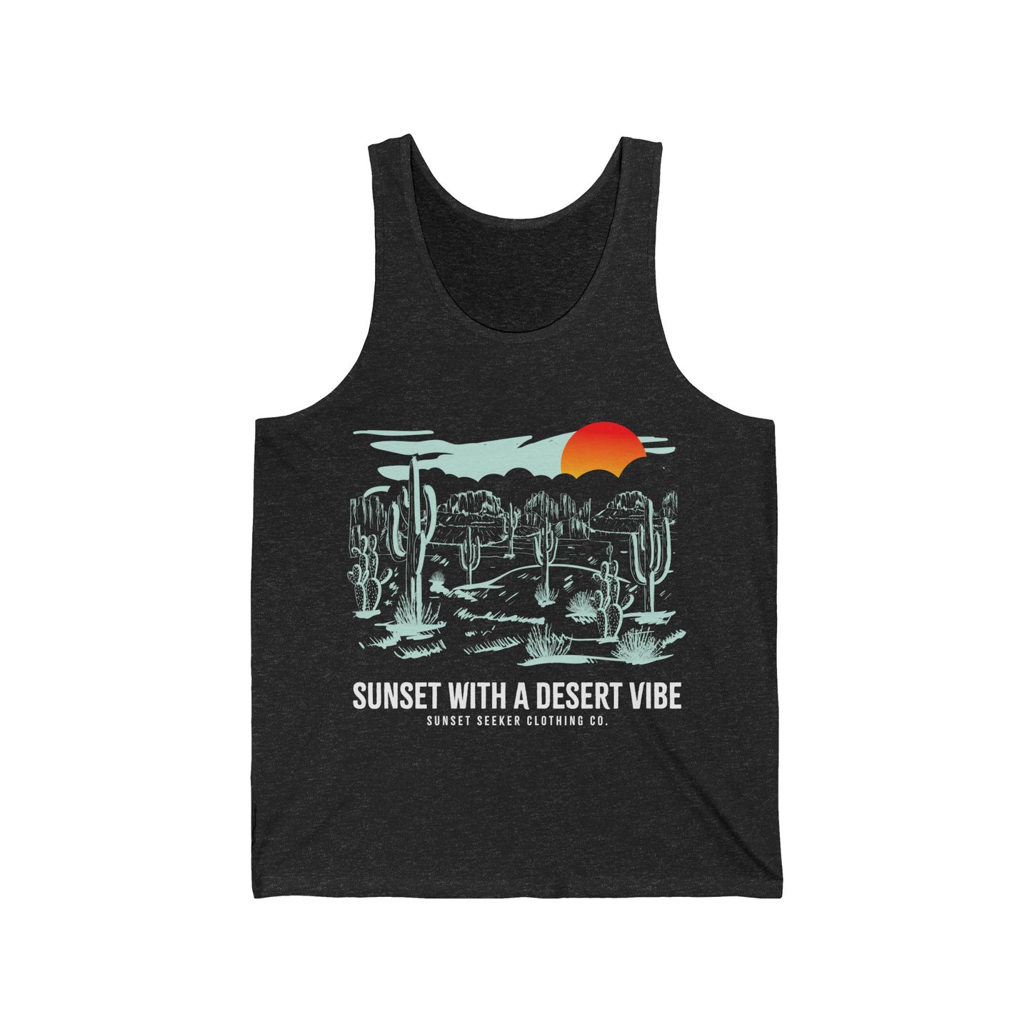 Desert Vibe Sunset Unisex Tank Top Tee