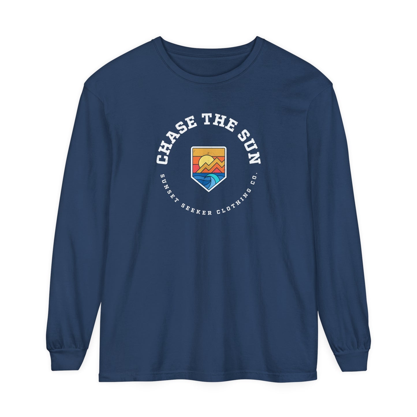 Chase The Sun Badge Long Sleeve Tee