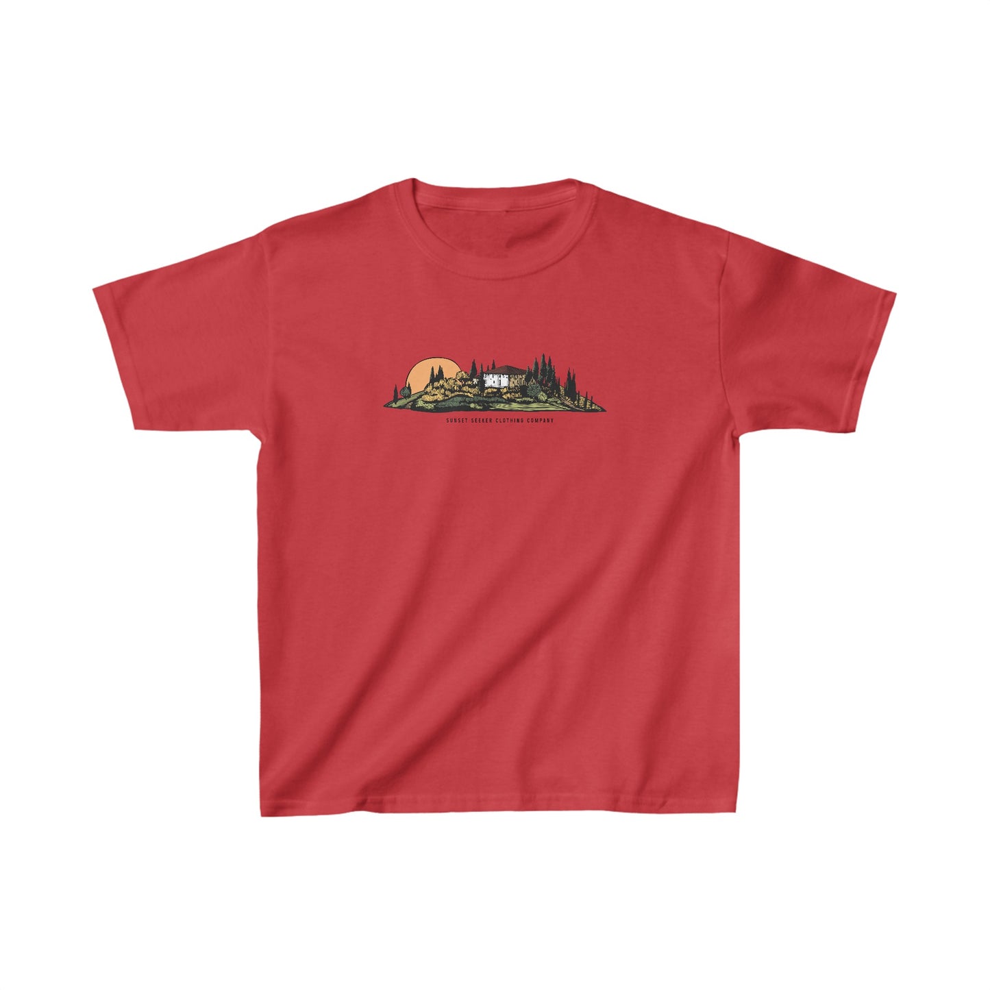 Women's Elegant Tuscany Sunset Tee