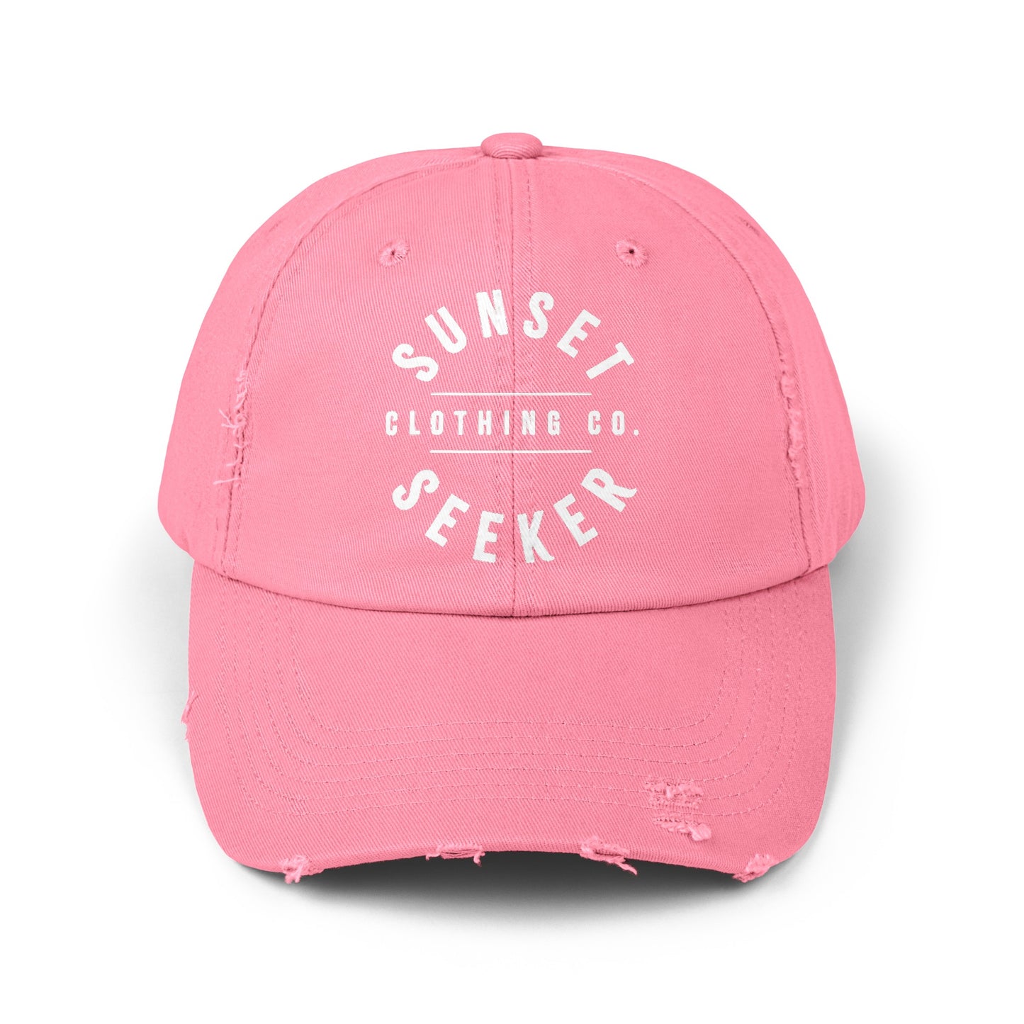 Sunset Seeker Brand "Your New Favorite" Distressed Ball Cap