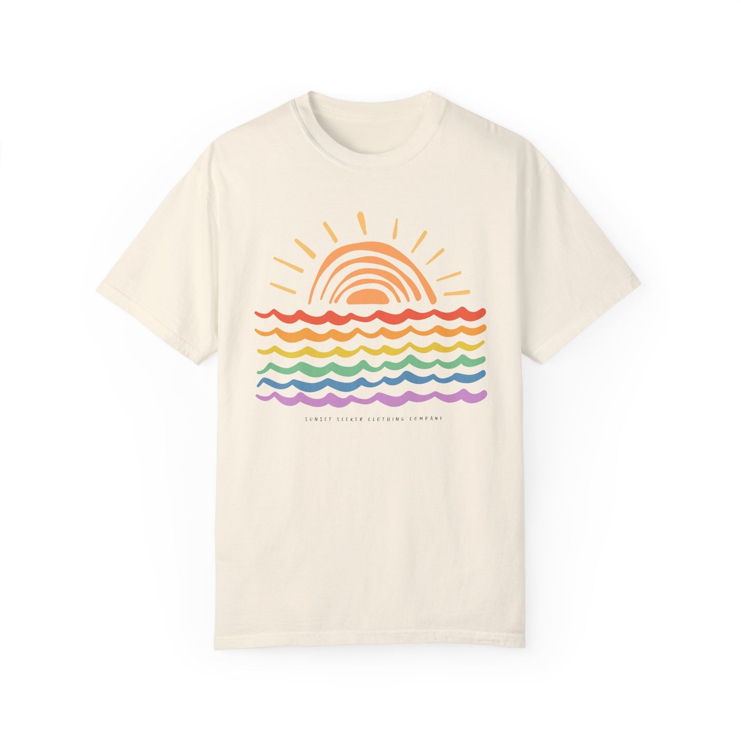 Sunset Rainbow Colors Tee