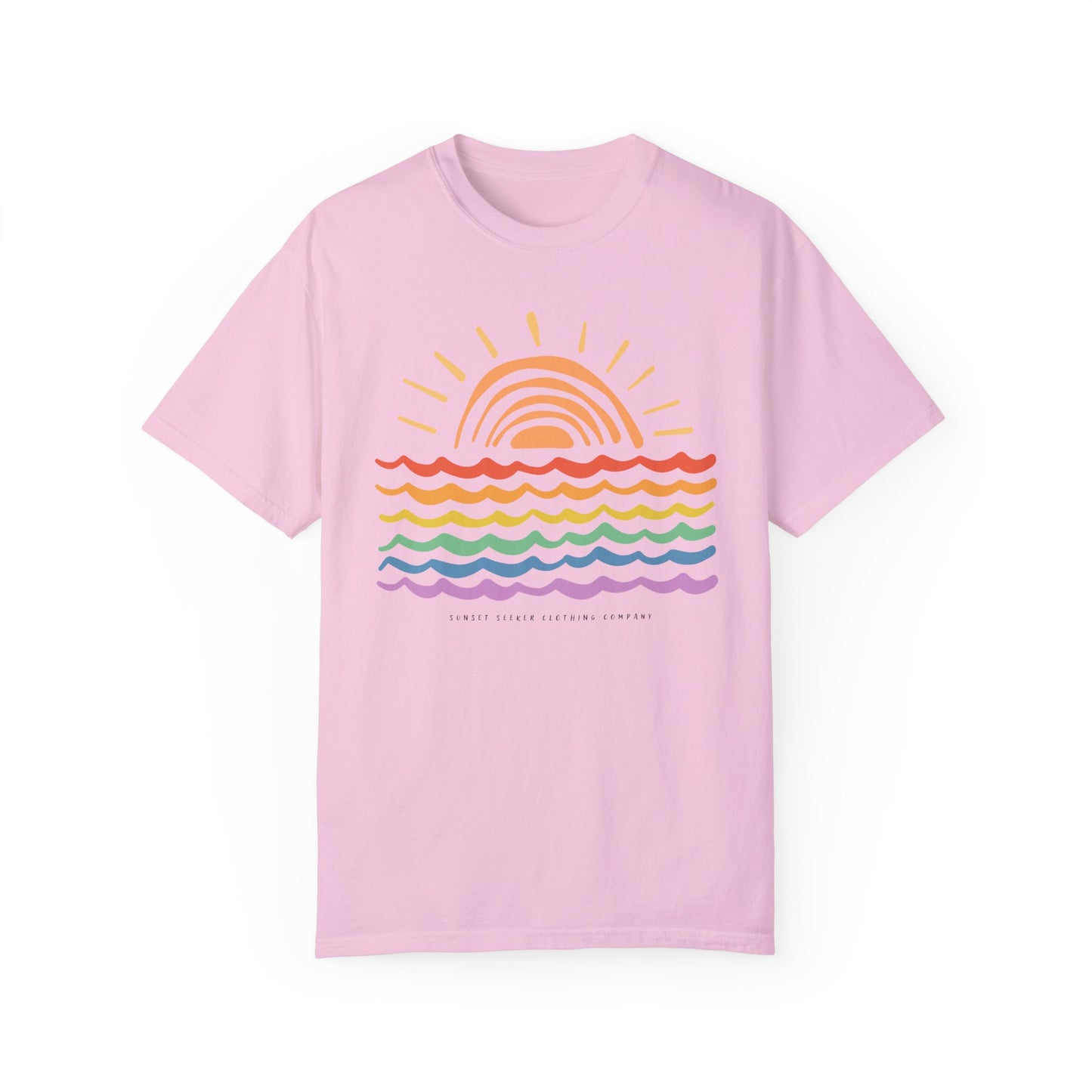 Sunset Rainbow Colors Tee