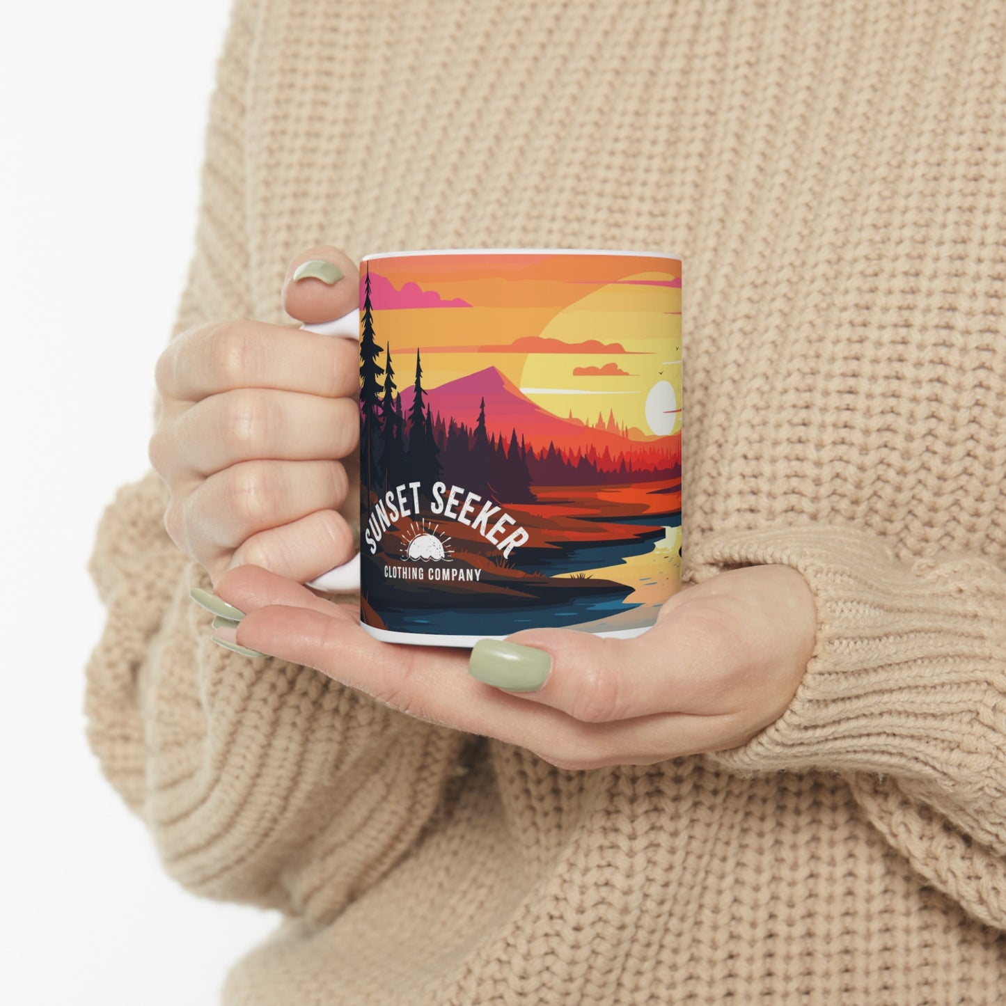 Sunset Seeker Branded Ceramic Mug (11oz)