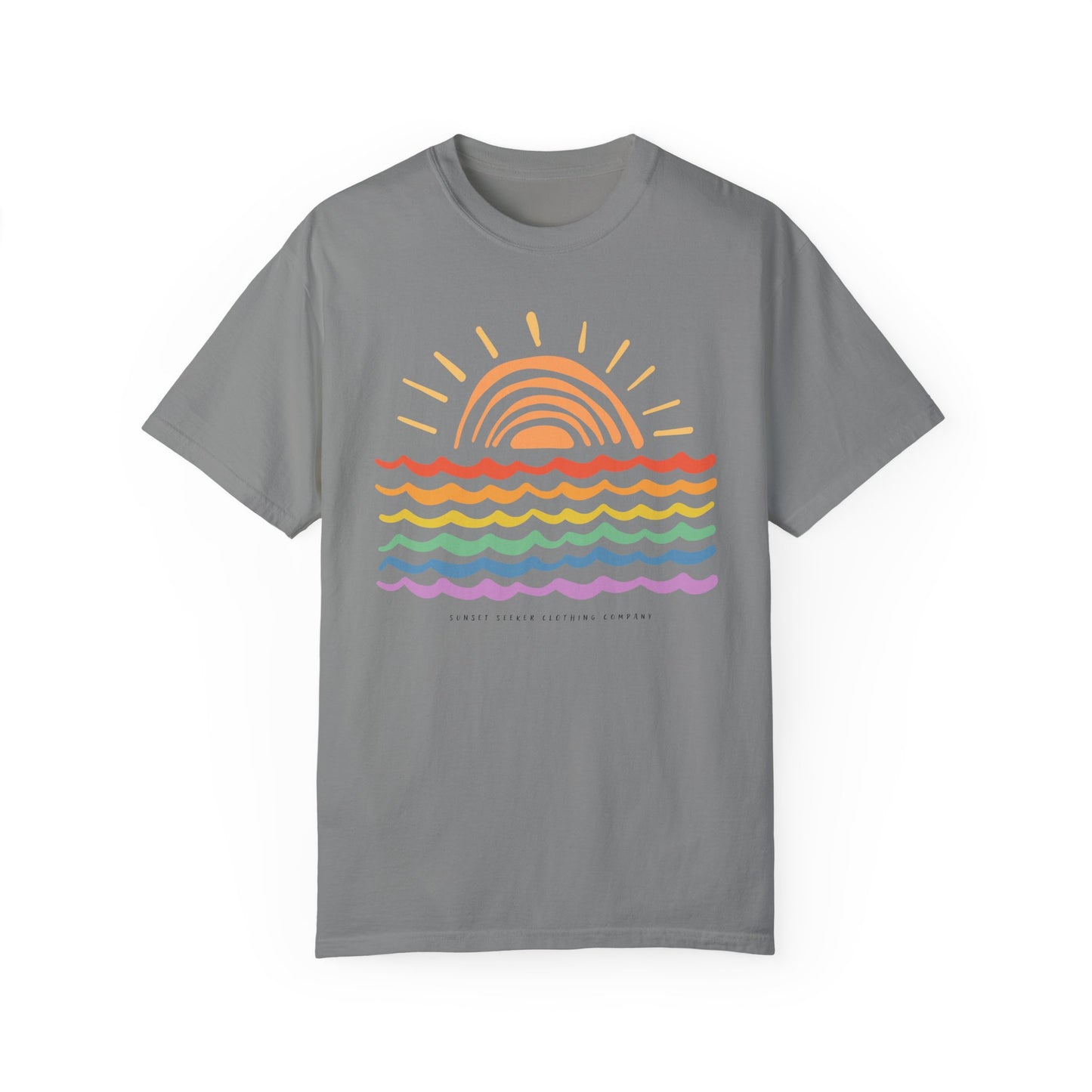 Sunset Rainbow Colors Tee