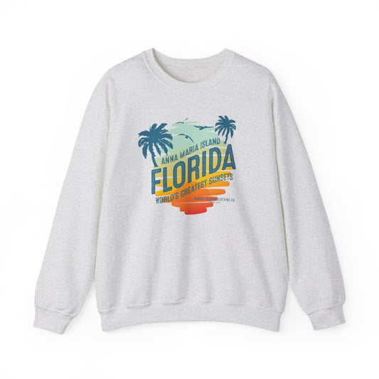 Anna Maria Island Sunsets Crew Sweatshirt