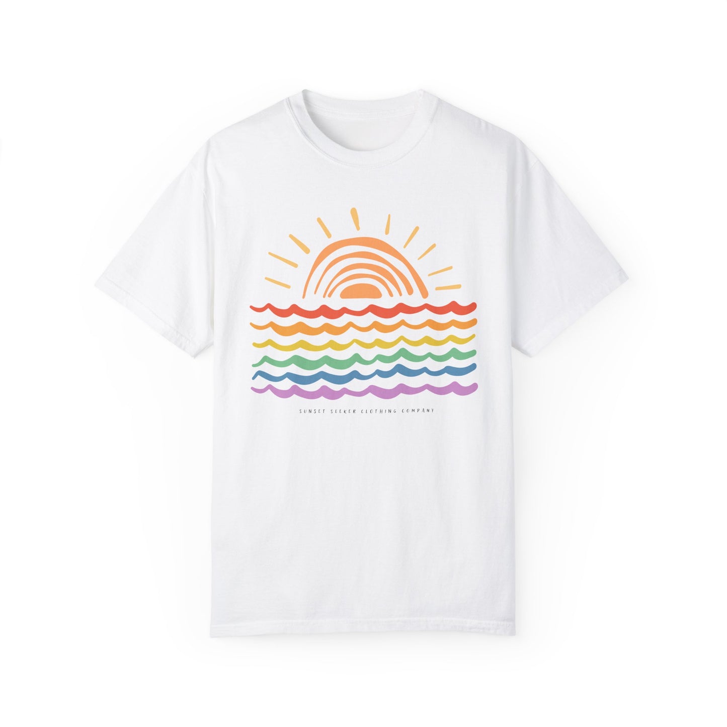 Sunset Rainbow Colors Tee