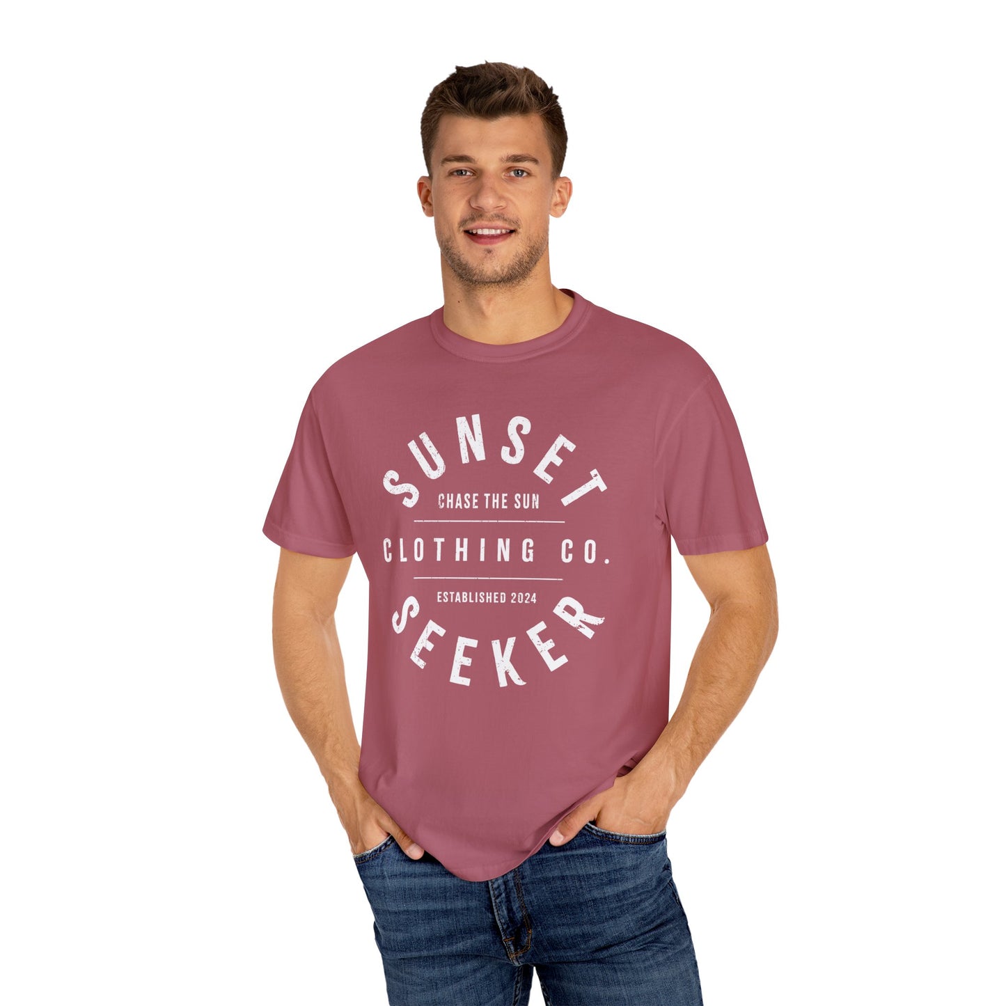 Original Sunset Seeker Brand Circle Logo T-Shirt