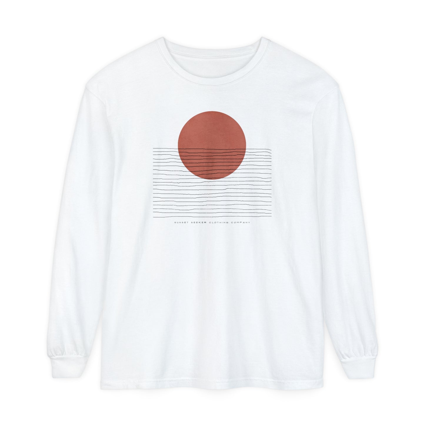 Minimalist Setting Sun Long Sleeve Tee