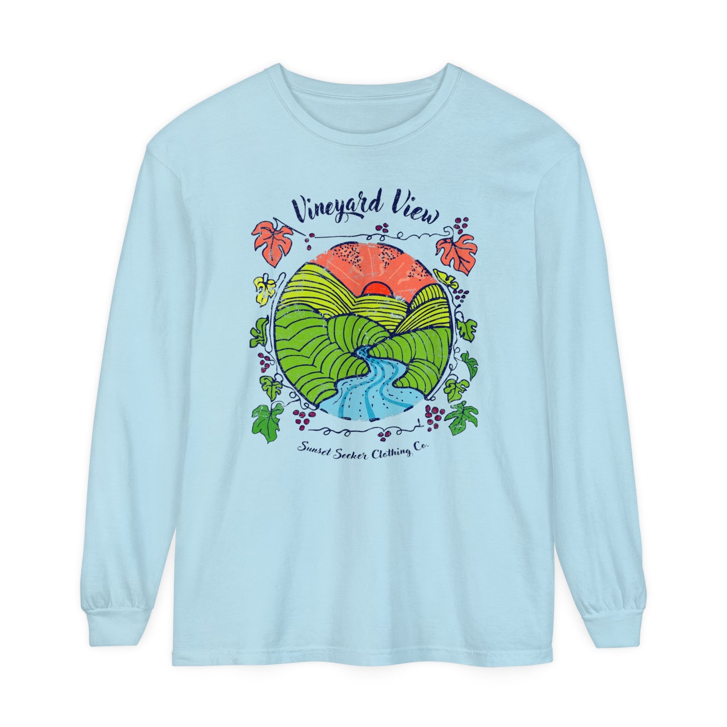 Vineyard Sunset Long Sleeve Tee