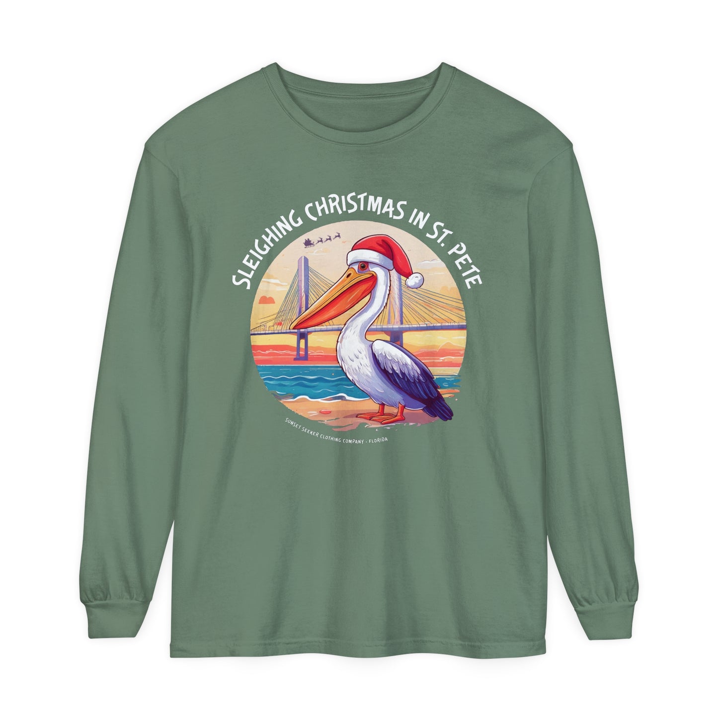 Sleighing Christmas In St. Pete Long Sleeve Tees