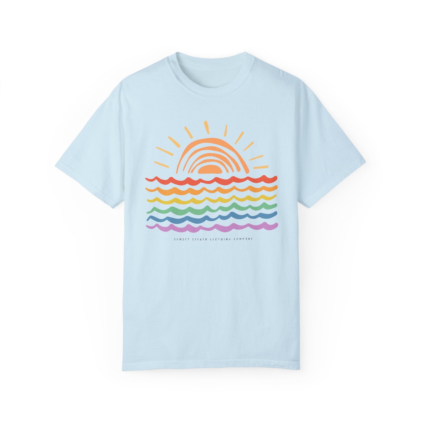 Sunset Rainbow Colors Tee