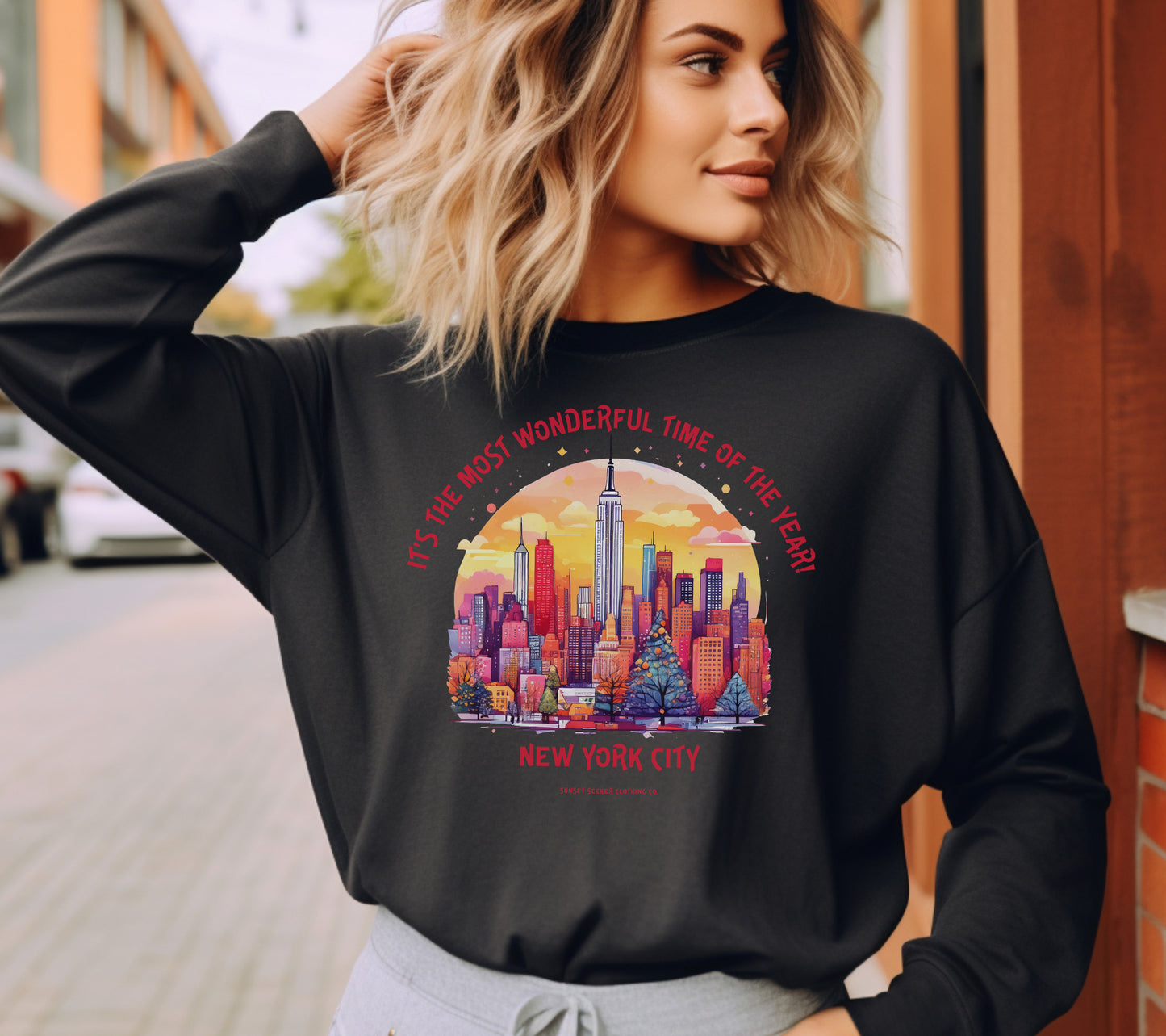 The Most Wonderful Time in NYC Long Sleeve Tees